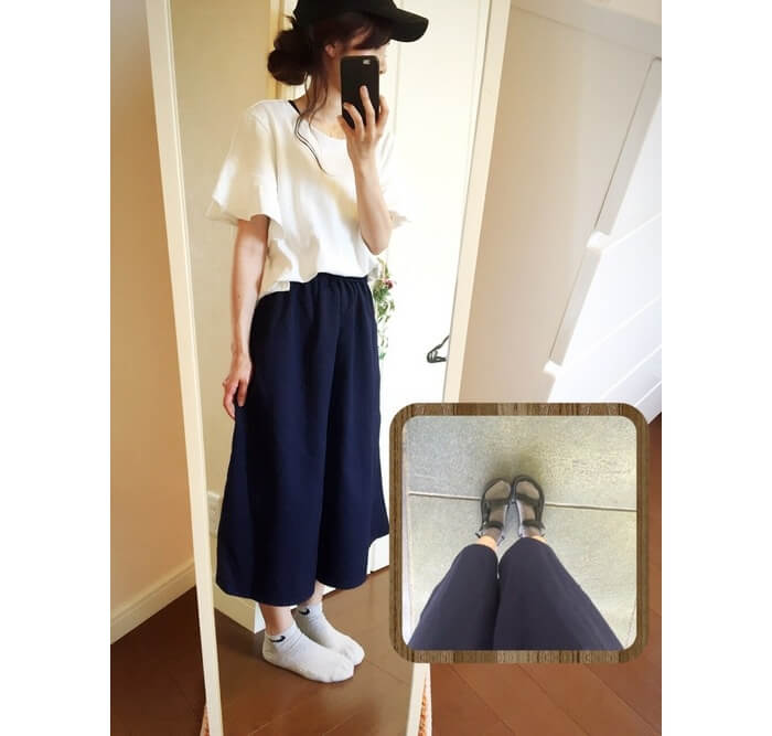 ウェーブさんがシンプルな服を着こなす時のポイント