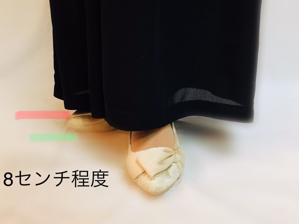 4.5センチヒールを着用