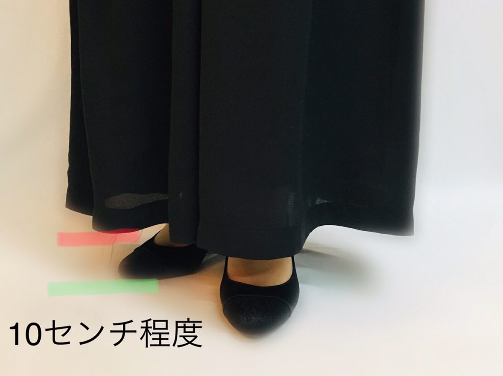 6.7センチのヒールを着用