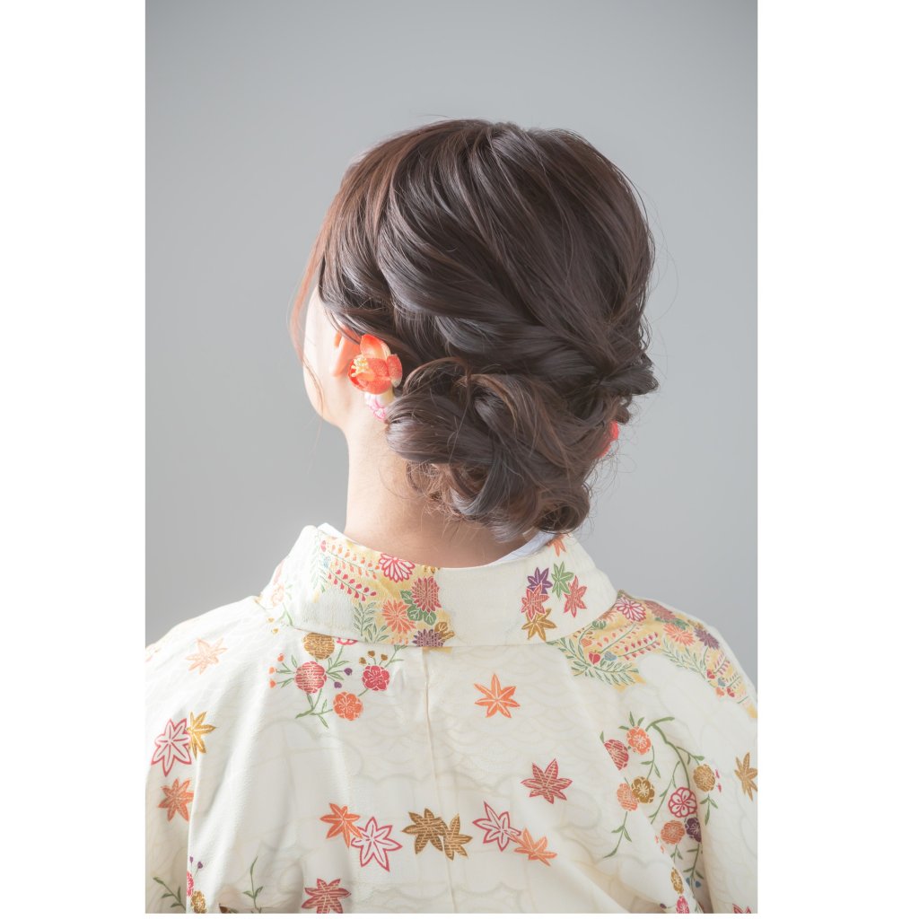 和装ヘアからの簡単アレンジ