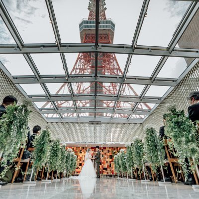【The Place of Tokyoの結婚式にお呼ばれされたら】東京タワーを間近に臨む贅沢ウエディング