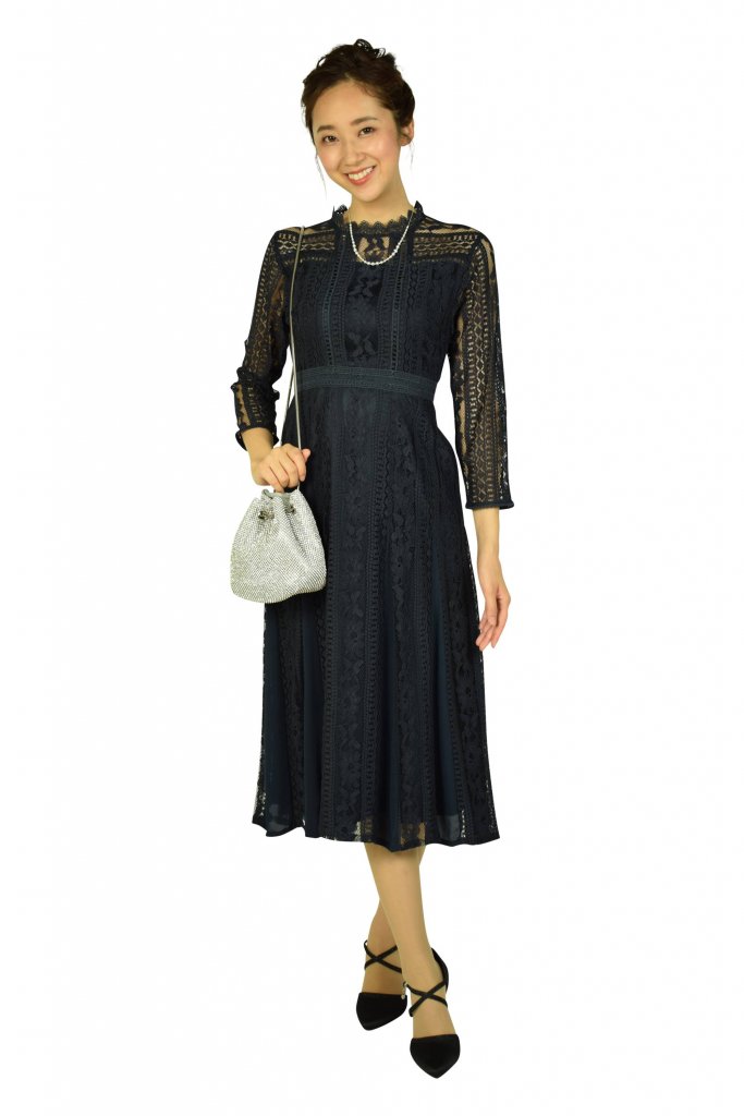 ネイビードレス 結婚式 パーティー ドレス選び 完璧コーディネート術 Ikina イキナ