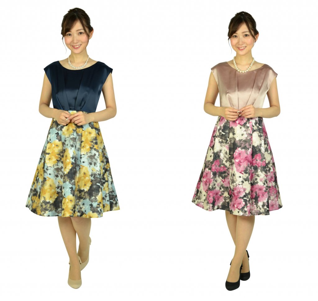ドレス自体がお花畑の様なこのドレス