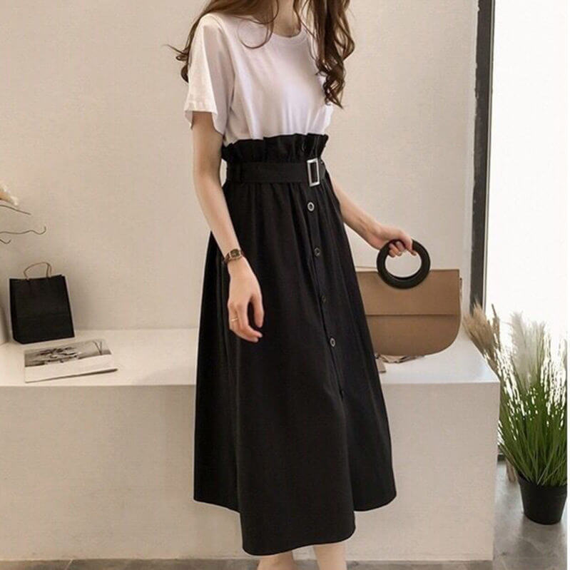 よしきショップ　Tシャツワンピ　上下セット