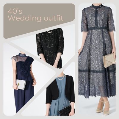 40代の結婚式ドレス集！かっこいい＆体型カバーできるおしゃれな服装
