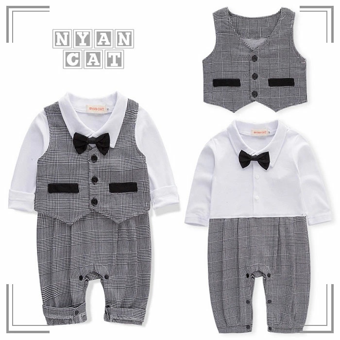 ハローシティー ベスト付き ロンパース