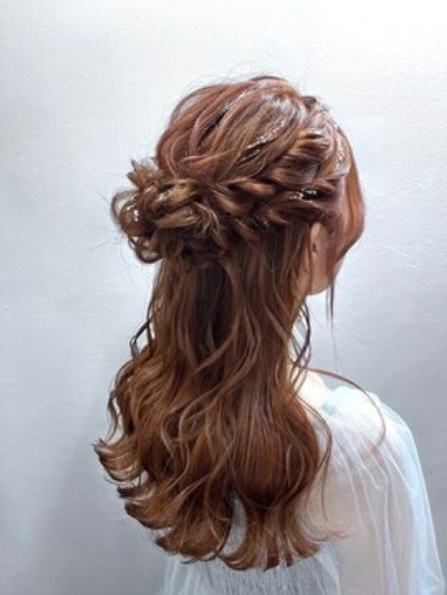 髪型　ヘアアレンジ　結婚式