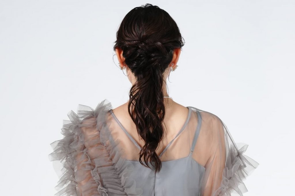 ゆるふわアップスタイル