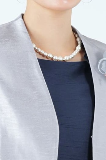 MAYGLOBE Veil マグネット式シルバーパールネックレス