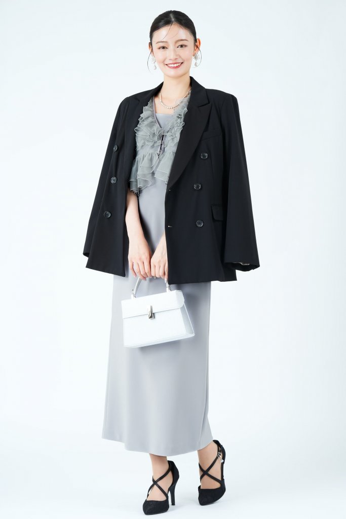 SNIDEL エアリーペプラムグレードレス