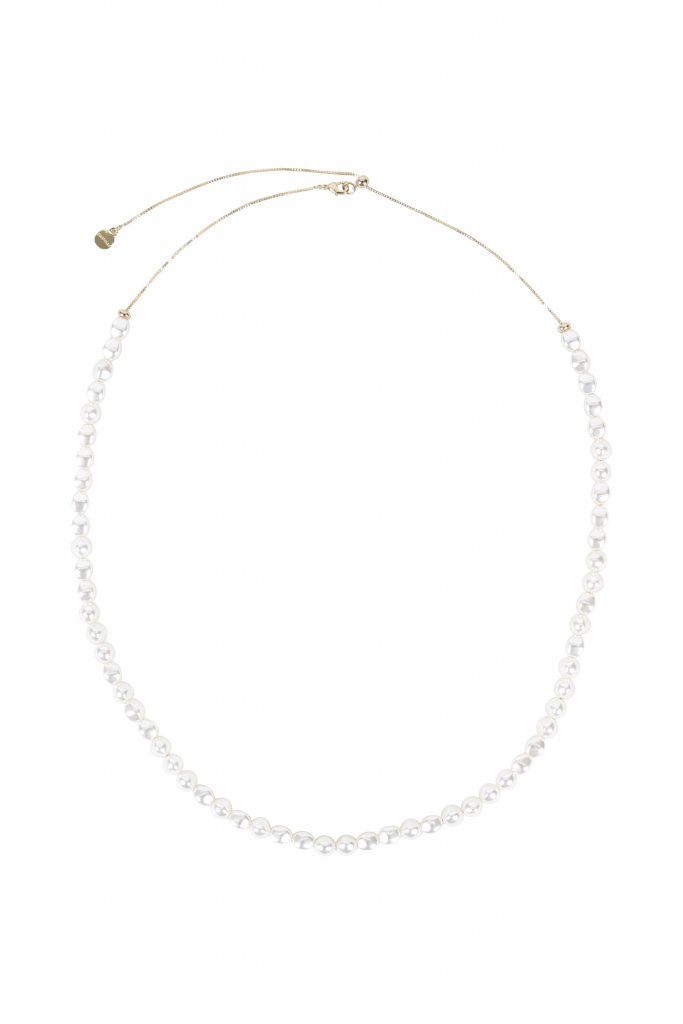 23区 バロックパール×スライドチェーンゴールドネックレス