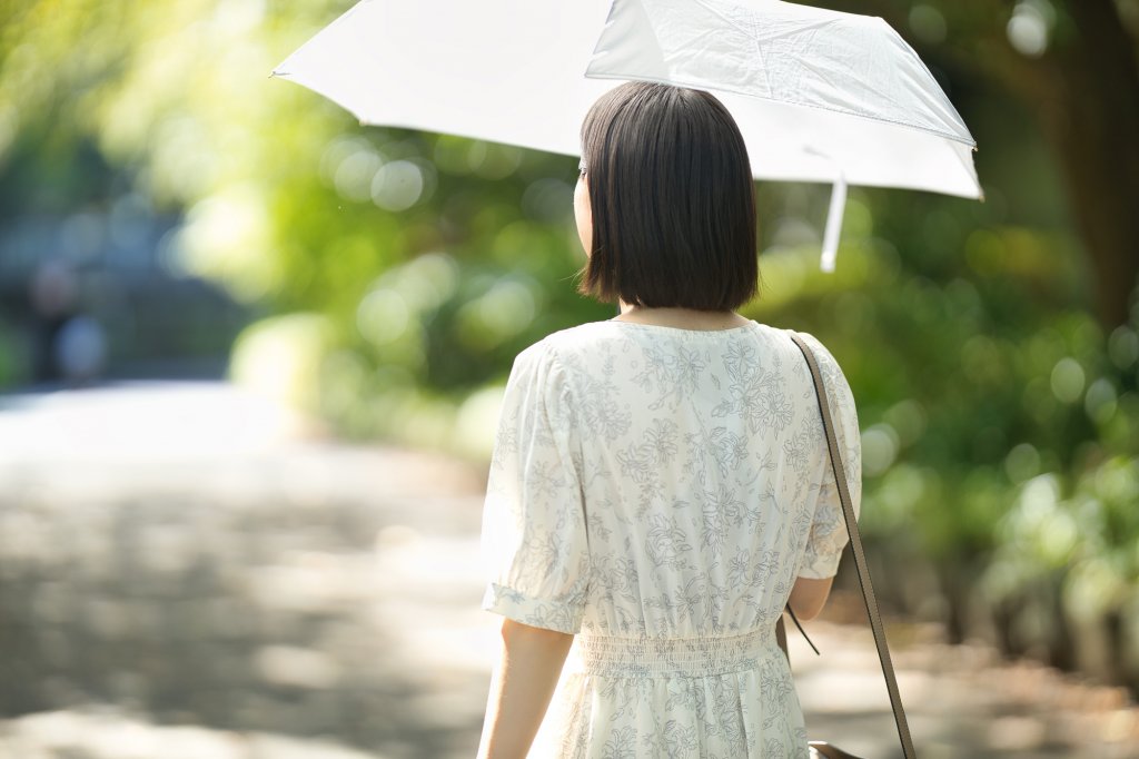 日傘で暑さ対策