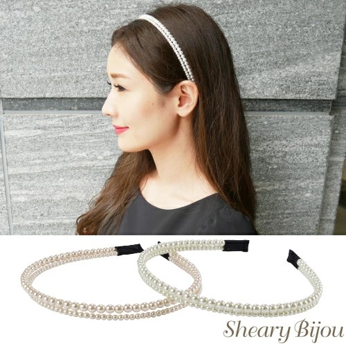 シェアリービジュー-shearybijou パールカチューシャ