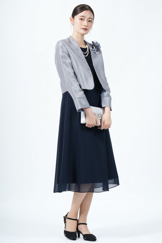 INFINE レースコンビネーション×ネイビードレスセット