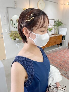 サイドピンすっきりアレンジ