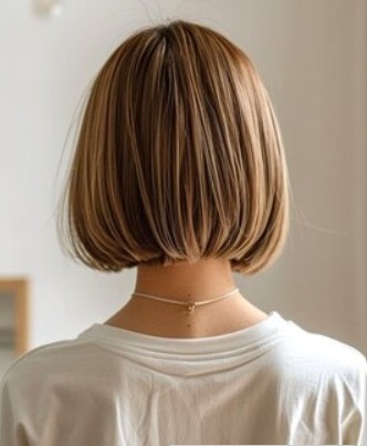 シンプル内巻きショートボブ