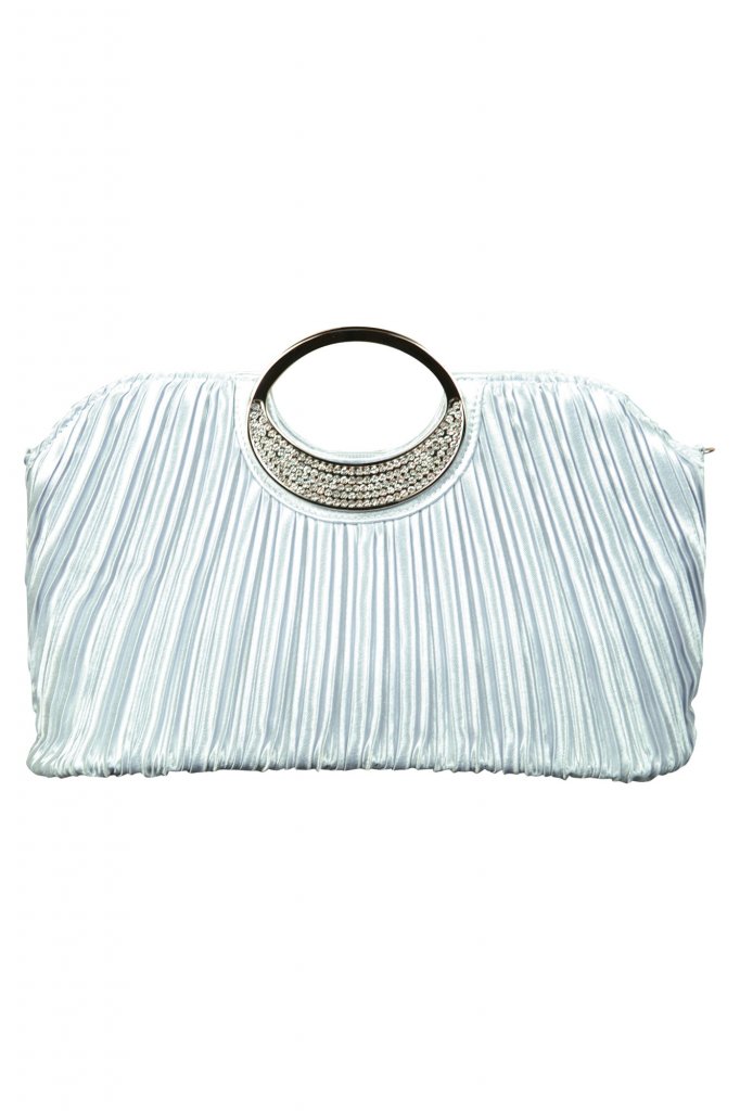 Han-nari 持ち手付きレースベージュバッグ