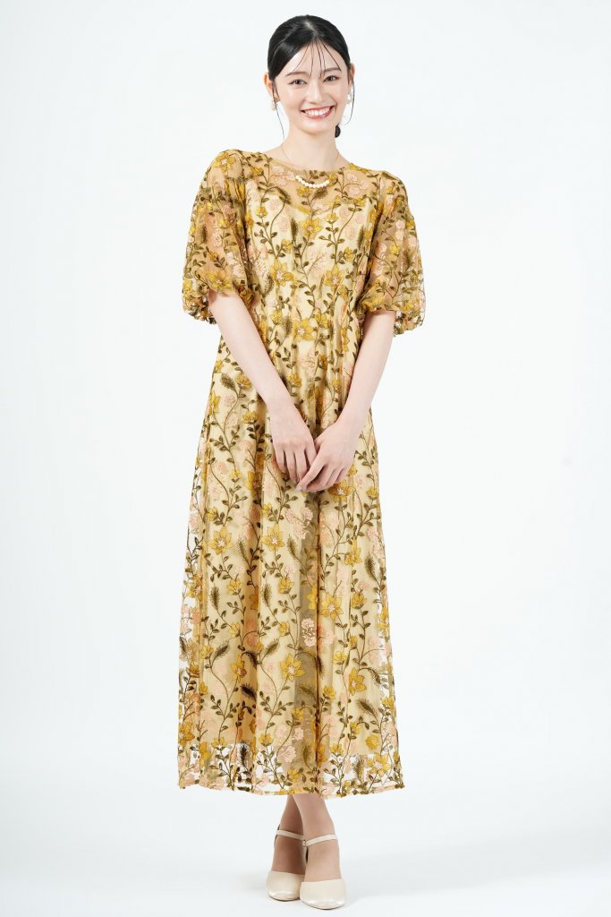 Dorry Doll ブルーミーフラワーイエロードレス