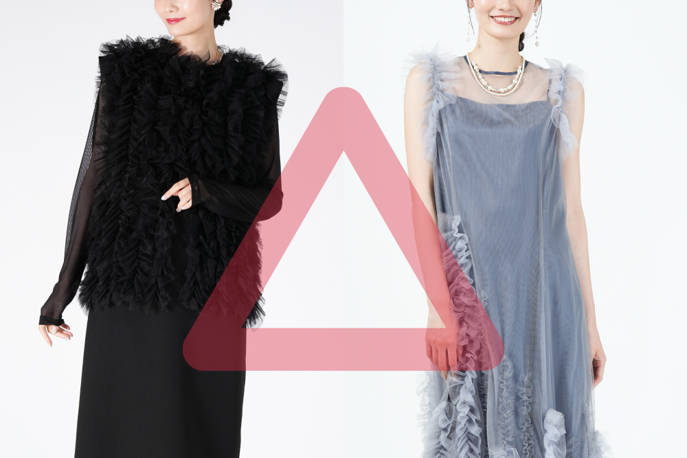 季節外れに見える素材やデザインに注意