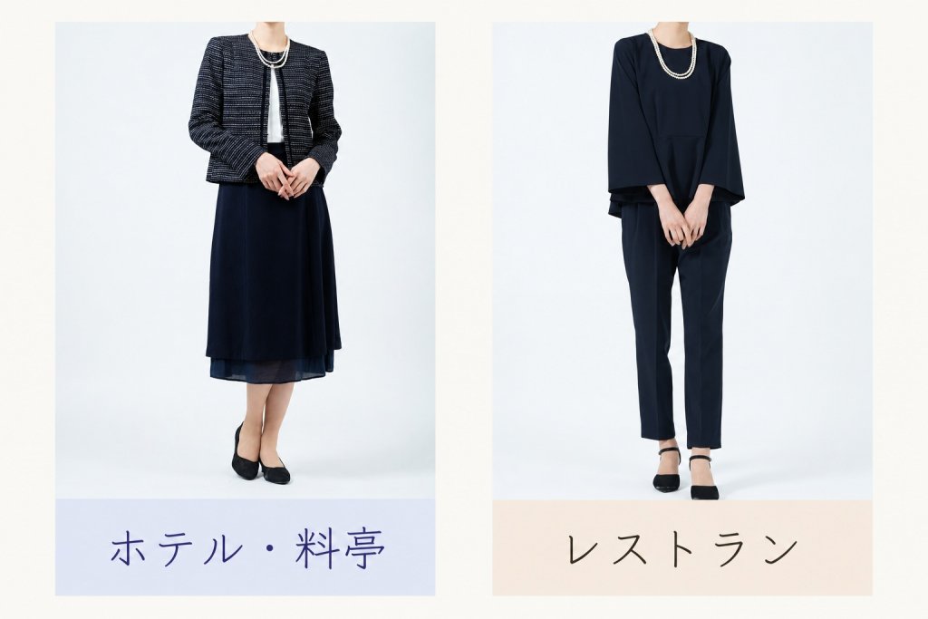 会場に合わせてきちんと感を調整する
