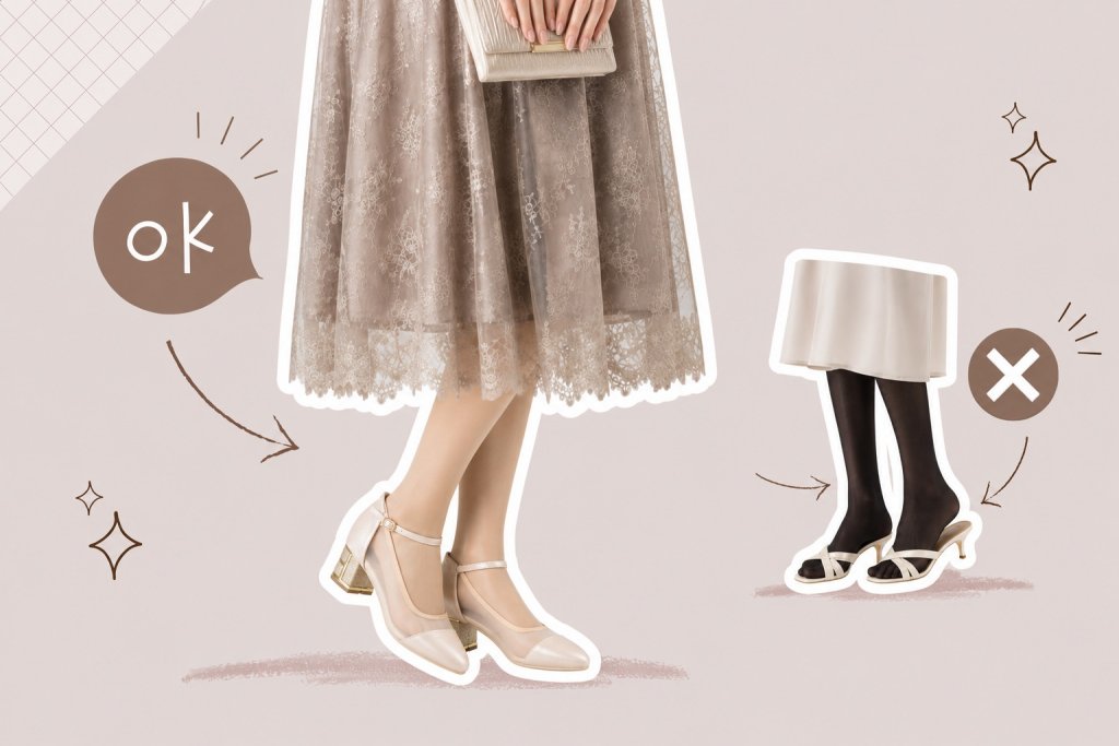 素足はダメ?靴はパンプスしか履けない?