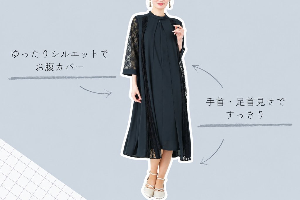 50代のぽっこりお腹を自然にカバーするには？